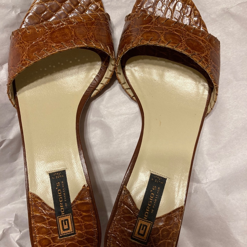 New Giorgio’s of palm beach alligator shoes size 6